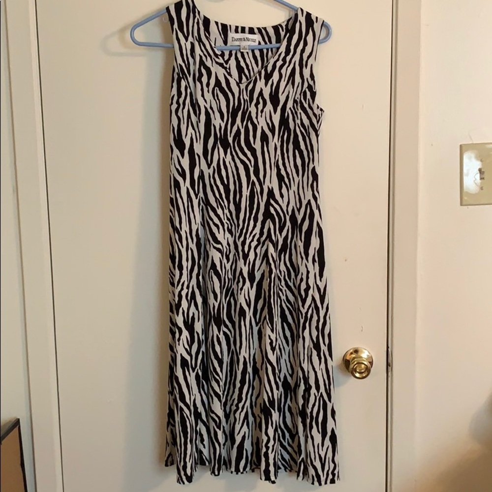 zebra stripped dress
